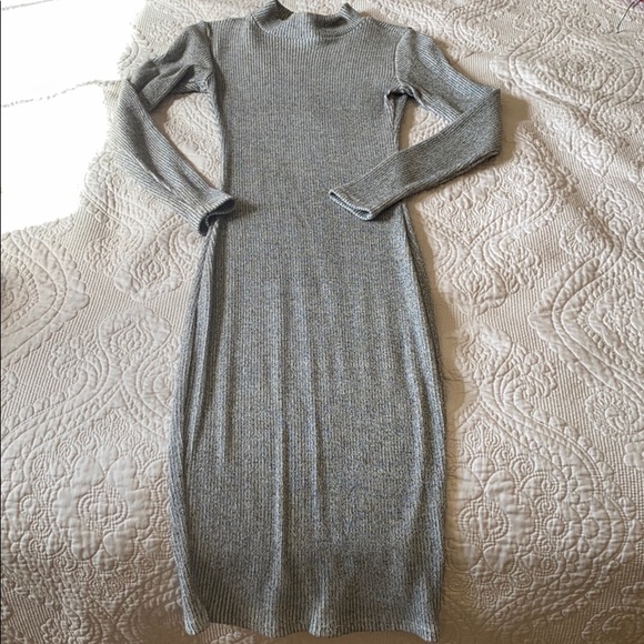 Gray sweater midi dress - Picture 1 of 1